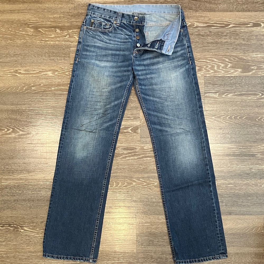 A/X Armani Exchange Indigo Straight Leg Jeans